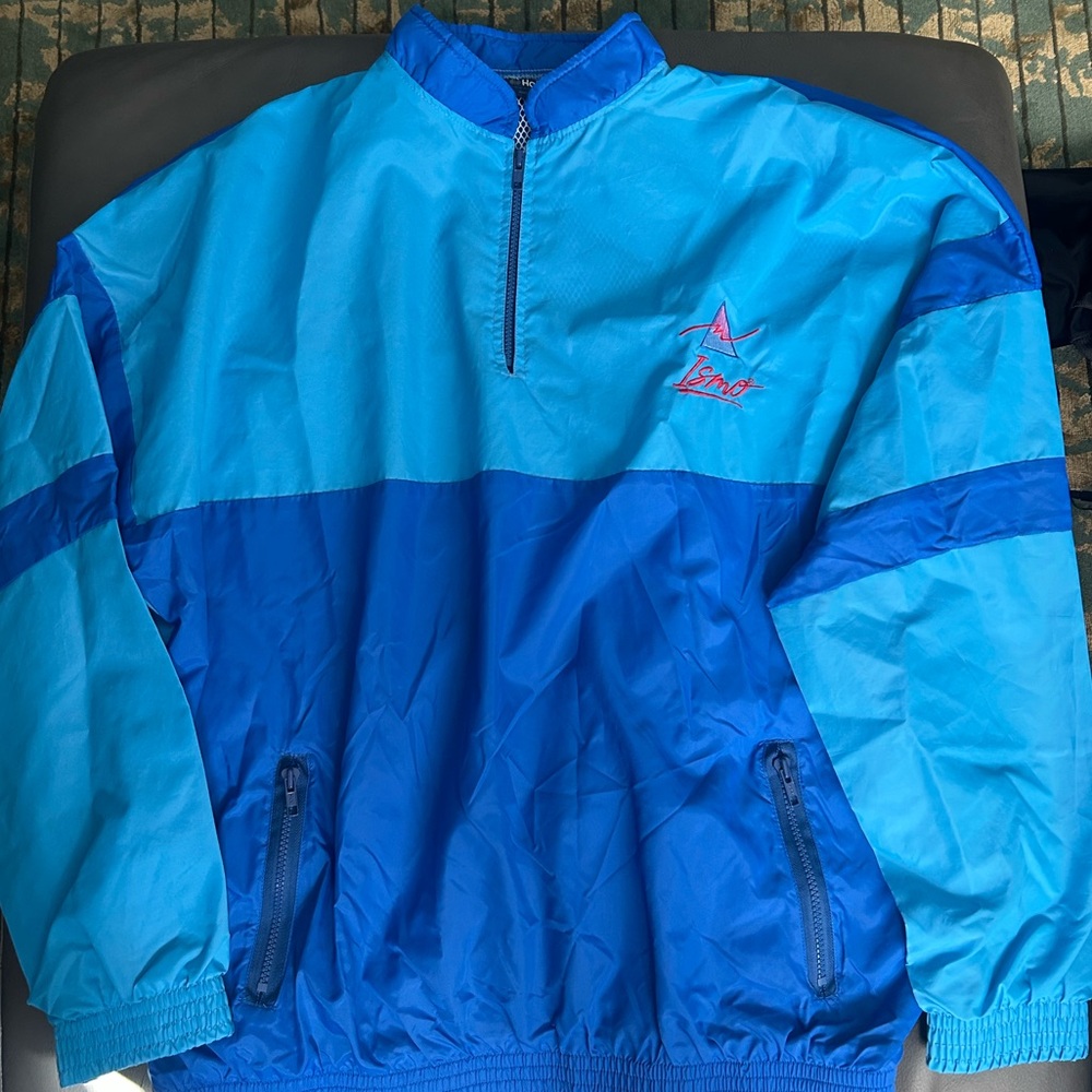 Men’s Vintage Holloway Neon Blue Windbreaker